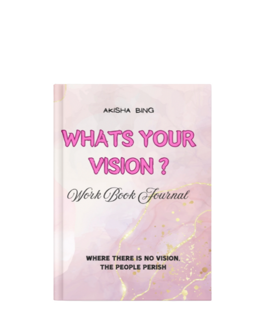 What’s your vision workbook journal ( Hardcover) & 6 sticker sheets
